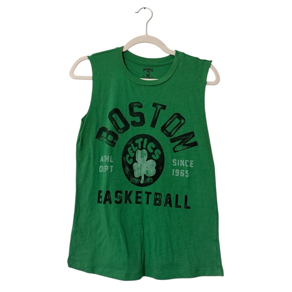 Green Boston Celtics Oversized Sleeveless Shirt